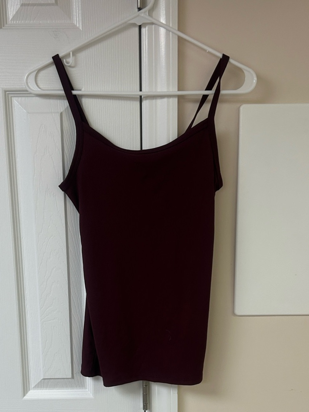 NWT No Boundaries Burgandy Ribbed Tank Top